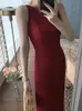 New Women Summer Fashion Spaghetti Strap Sleeveless Sexy Dress Female Elegant Evening Midi Dress 240415