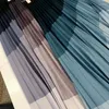 Skirts Summer Printed Pleated Thin Skirt Women Korean Fashion Design Long Wave Pattern Color High Waist A- Line