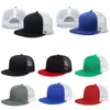 Caps de bola combinação de cores sólidas Hardtop Hard Men's Hat da moda e simples malha de verão Summershade Baseball de borda plana