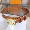 New Triomphes Belt Womens Copper Buckle Head Layer Cowhide Versatile c Home Fashion Brand with Skirt Jeans Yncm