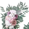 装飾花ウェディングアーチキットデコレーションフロントドアファームハウスホームセレブレーションのための花の花輪のセンターピース母の日