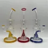 11 Inches glass Hookahs 3 colors One-eyed Monsters Percolator glass bong 14mm Bowl