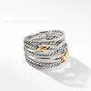 Designer David Yumans Yurma Jewelry Bracelet Xx 925 Sterling Silver Multi Layer Twisted Wire Ring