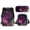 Schultaschen 3D -Druck Galaxy Kids Rucksack -Tasche Set für Teen Boys Girls Schoolbags Buchbags Bleistiftkoffer Schreibwarengeschenk