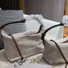 Luojia Canvas Cubi Anagram 로고 Jacquard Handheld Hobo One Shoulder Dumplings Lunch Bag Unerarm