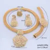 Cynthia Dubai vrouwen verzilverde sieraden sets Afrikaanse bruidsbruind ornament geschenken voor Saoedi -Arabische ketting armband oorbellen 240410