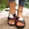 Sandals 2024 Women's Summer Non-slip Soft Soles To Wear Dual Purpose Leather Breathable Beach Shoes