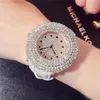 Avanadores de pulso Luxury Diamond Women Women observa shinestone bling dial