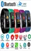 1 PC ID115 Plus Écran de couleur bracelet intelligent Pidomètre Watch Fitness Watch Running Walking Tracker Care Steme Poudomètre Smart Band6190935