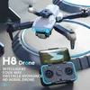 Drony 2024 H8 Remot Control Unikanie unikającego drona składania fotografii powietrznej HD Dual Camera Optical Flow Quadcopter zabawka 24416