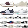 N 327 Sneakers Running Shoes Mens Sports Shoes White Navy Blue Light Camel White Green Bean Milk Dark Grey Womens 327S Designer Trainers New B327 Jogging Walking