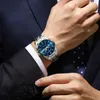 Montre-bracelets Poedagar Luxury Man Wristwatch imperméable Date Luminent Date Week Men Watch Sport en acier inoxydable Quartz Mens MEALS MALON RELOJ + BOX D240417
