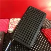 Clutch Frauen Männer Brieftaschen Hochqualirty rote Boden Brieftaschen echter Leder Luxus Designer Nietbeutel Clutches Lady Long Geldbörsen mit Spikes