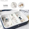 Accessories Packaging Organizers Jewelry Box PU Leather Jewelry storage Earring Boxes Packaging Storage Display Case Organizer For Home Travel girl gift Y240417
