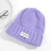 Berets Children's Knitted Woolen Hat Versatile Big Headed Cap Loose And Warm Small Face Showcase Korean Autumn Winter