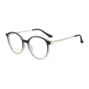 Güneş Gözlüğü Çerçeveleri Katkani Moda Esnek TR90 Gözlük Alaşım Küçük Yüz Retro Yuvarlak Optik Reçete Gözlükleri Erkekler ve Kadınlar İçin 7137
