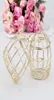 Wesele Favor Holders European Creative Gold Hollow Matel Candy Boxes Romantic Cout Iron Ptak Cage Materiały 4504296