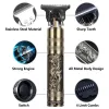 Trimmers 2021 Electric LCD Hair Clipper Trimmer for Men Rechargeable Shaver Bear Barber Hair Cut Machine Fourcolor USB