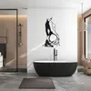 Декоративные фигурки женская линия тела стена искусство ванная ванная комната металлическая бар кухня подходит для домашней гостиной офис