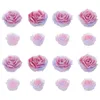 Nail Art Decorations Gradient Rose Jewelry Gems and Charms for Nails Supplies 3D Resin Flowers