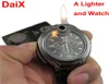 Creatief horloge lichter hervulbare metaal butane gas sigaretten sigaret match fire starter survival tool kit camping outdoor spits li4291382