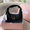 sac fourre-tout créateur de luxe Mode miui sacs ruched brun noir beige blanche femme vache de vache grande capacité hobo hobo sac à main