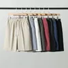 Herren Shorts Cotton Leinenhose Männliche Sommer atmungsaktiv