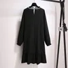 Robes de taille plus 150 kg pour femmes au printemps automne à l'automne en vrac lâche Buste de robe creuse buste 153cm 5xl 6xl 7xl 8xl 9xl mode