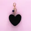 Keychains schattige pluche hart hanger Key Chains met kleine kwikte sleutelhanger sleutelhanger voor dames modezak charmes ornamenten geschenken