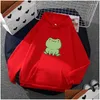 Sweats à capuche pour femmes Sweats Sweats Sweats Sweatshirt Frog Frog avec grand sweat à capuche Automne pour les femmes causales Plèvre DRHH14