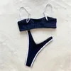 Kvinnors badkläder Kvinnor High Cut Bikinis Set kvinnliga baddräkter Damer Två bitar Baddräkter Summer Push Up