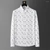 Casual shirts voor heren contrasterende strepen mannen shirt lente lange mouw losse Hawaiiaans sociaal feest tuxedo blouse kleding M-4XL