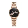 Zegarek marki Cagarny Shinning Diamonds Watches Watche Women Quartz Na rękę Rose Gold Steel Bransoleta sukienka damska sukienka