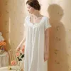 Женская одежда для сна fzslcyiyi сексуальное ночное русло винтажное с коротким рукавом ночной рубаш