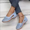 Sandalias para mujeres Summer Hadies Damas zapatos de cuero de cuero para mujeres transpirables de estilo retro de soporte de soporte cusomizado 240417