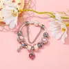 Braccialetti di fascino aria romantica in mongolfiera argento piastra di San Valentino braccialetto da donna a ciondolo a ciondolo fai -da -te digi di gioielli di marca raffinata