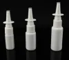 Alto quatily 50pcs/lote 10ml 15ml 20ml 30ml 50ml blanco plástico vacío botellas nasales bomba rociador niebla nasal botella recargable