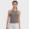 L-132 Yoga-outfits Sexy y-type naakt feel sport fitness workout bras vest vrouwen zachte rekbare gym atletische gewas tanktops brassiere