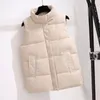 Gilet pour femmes vers le bas de coton Viette Femme 2024 automne hiver coréen mince veste pain polyvalente