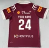 2024 Queensland Maroons Kids QLD Maroons Rugby Jersey size 16--26 (nome personalizzato e numero FW24