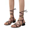 Dress Shoes Summer Fashion Feet Band Sandals For Women's Large Square Head Fish Mouth Thick Heel Soft Sole Woman