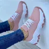 Casual Shoes Women Sneakers Fashion Platform Lace Up Sports Comfortable Running Ladies Vulcanized Female Footwear 42