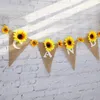 Decorative Flowers 25pcs Artificial Silk Sunflower Head Wedding Party Home Office Decor Crafts 7cm For Dresser Decorations Wall