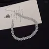 Choker Sexy Shiny Full Crystal Necklace South Korea Zircon Jewelry Punk Hip Hop Rhinestone Neck Accessories