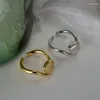 Кластерные кольца простая ниша S925 стерлингового серебра нерегулярного каменного кольца