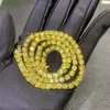 Fabrikspris solid guld VVS Moissanite tenniskedja 18mm halsbandsarmband för män kvinnor fina smycken