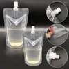 Förvaringspåsar 10st reser dryck pouch påsar transparent plastförseglad juice pås sommar iskall förpackningstillbehör