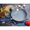 Pannor Hållbar stenstekning Pan28/26/24/20cm Wok Non-Stick Pan Panna Skillen Cauldron Induktion Spispannkaka Egg Gas Spise Home Home