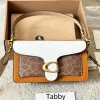 Designer Womens Coache Tabby Coache Bag Litchi Leayher Brand Handbag Gold Metal Buckle Mirror Högkvalitativ Square Crossbody Shoulder Bags 705 196