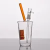 Zwei -Stil -Tasse Glas Bongs Schüssel Stück Nagel Recycling Shisha Bubbler Wasserrohr Konzentratöl